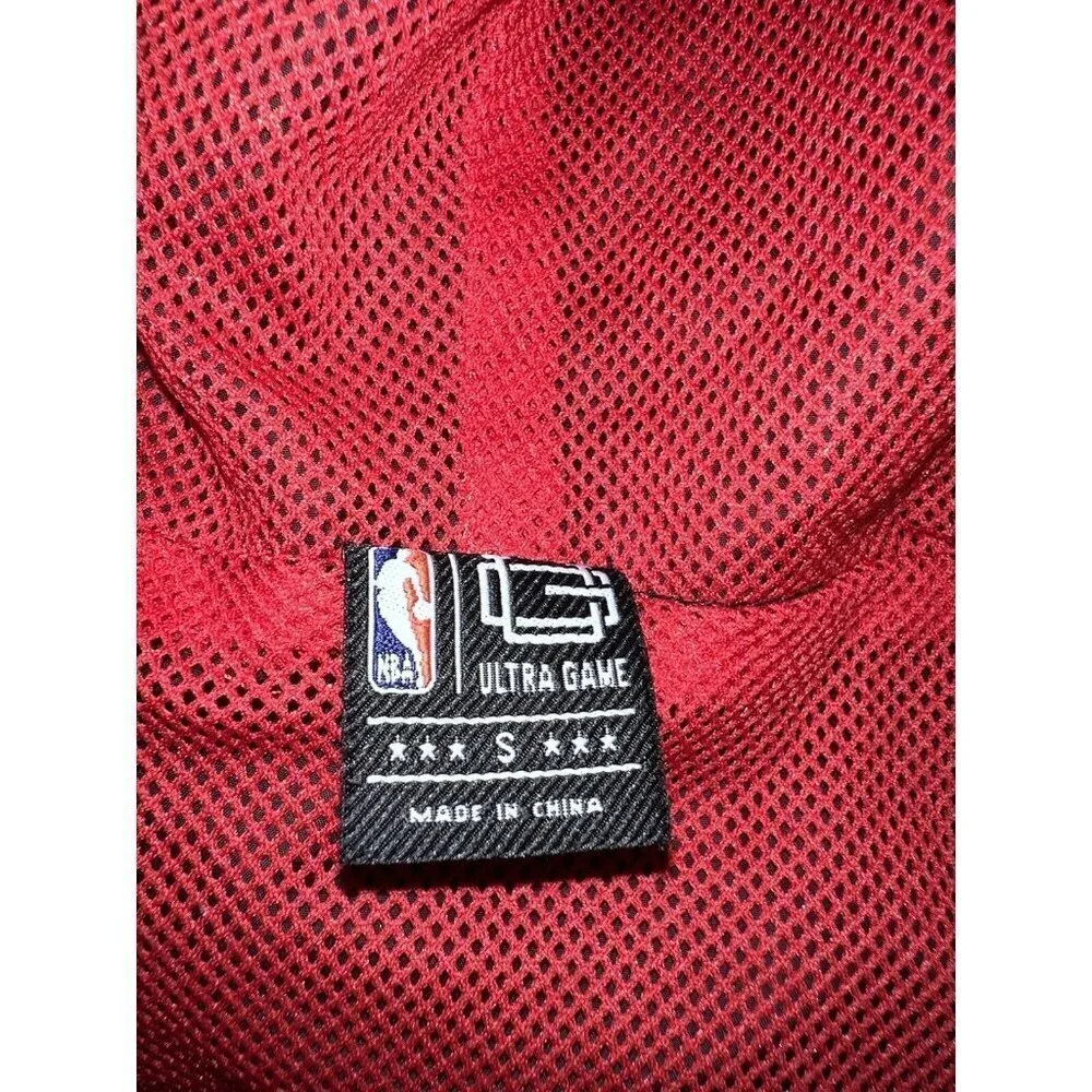 NBA HOUSTON ROCKETS Mens Black Hooded Rain Pullover Sz S